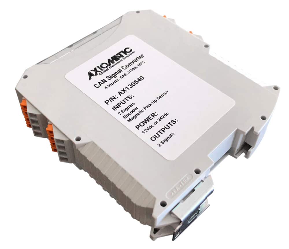 Isolated, Dual Channel, Universal Signal CAN Converter, NFC, DIN Rail Mount