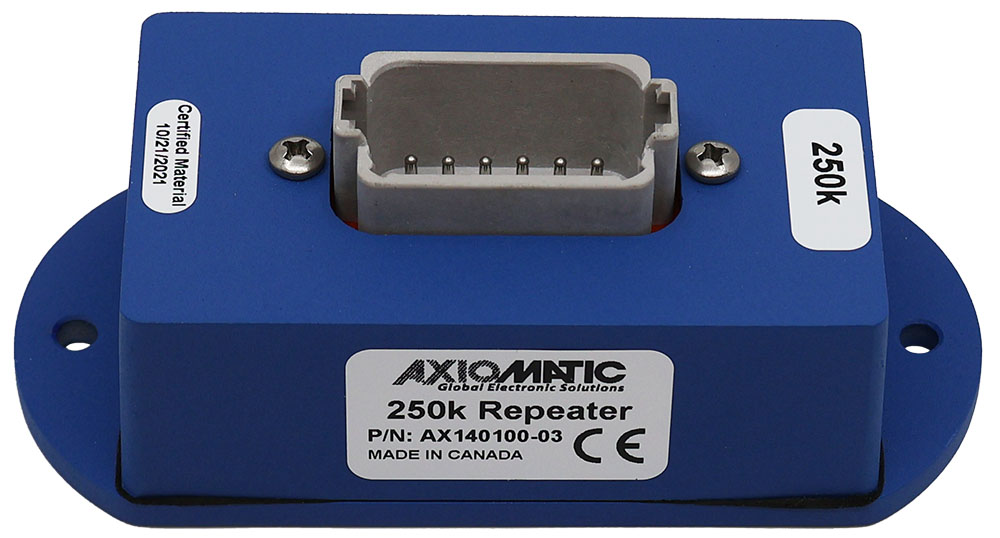 Isolated CAN-Repeater, 2x SAE J1939, 250 kbps, Marine Type Approved