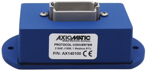 Protocol Converter, 2 SAE J1939, Modbus RTU, Fully Isolated, Marine Type Approved	, AX140100