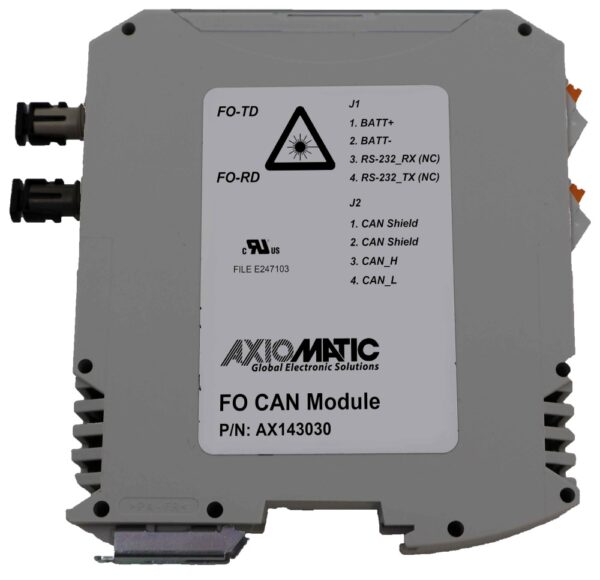 Fiber Optic (FO) to CAN Module, SAE J1939