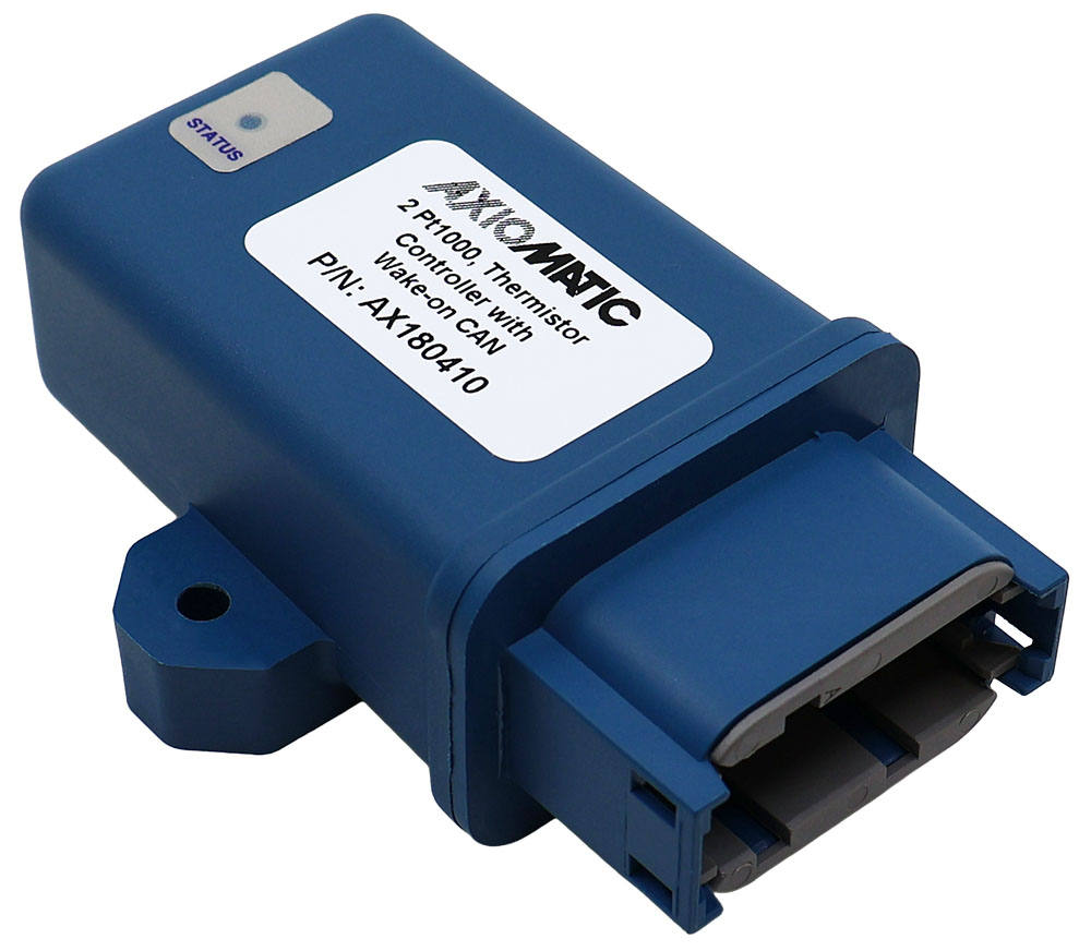 2 Pt1000 RTD & 2 PTC Thermistor Inputs Controller, SAE J1939, Wake-on-CAN
