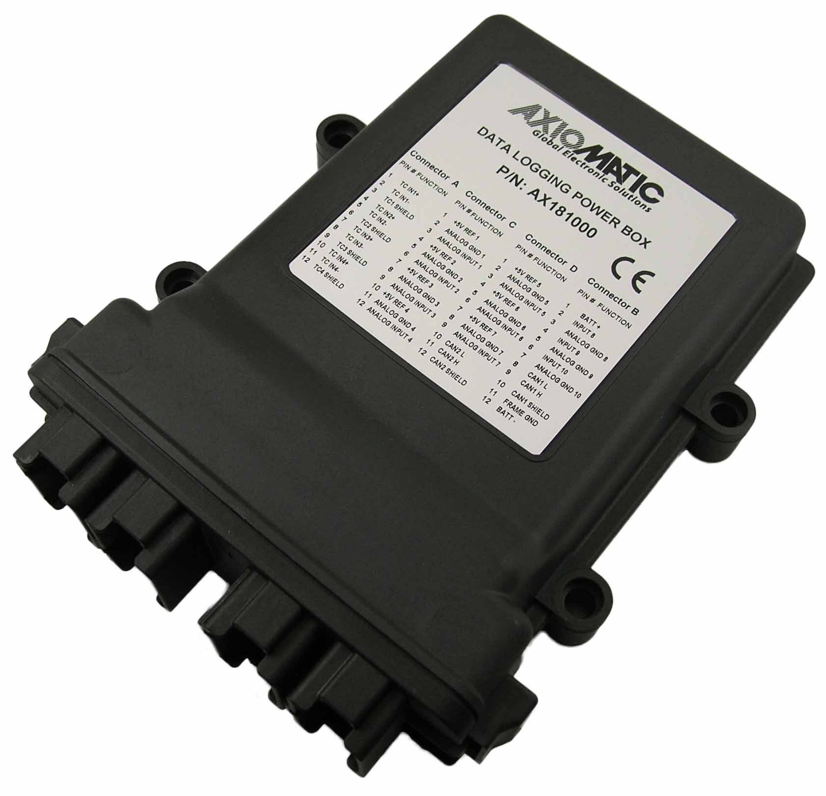 4 Thermocouple, 10 Signal Inputs CAN Controller / Data Logging Power Box
