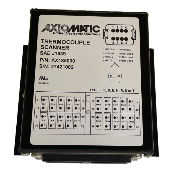 20 Channel Thermocouple Scanner, SAE J1939
