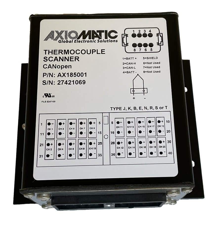 20 Channel Thermocouple Scanner, CANopen®