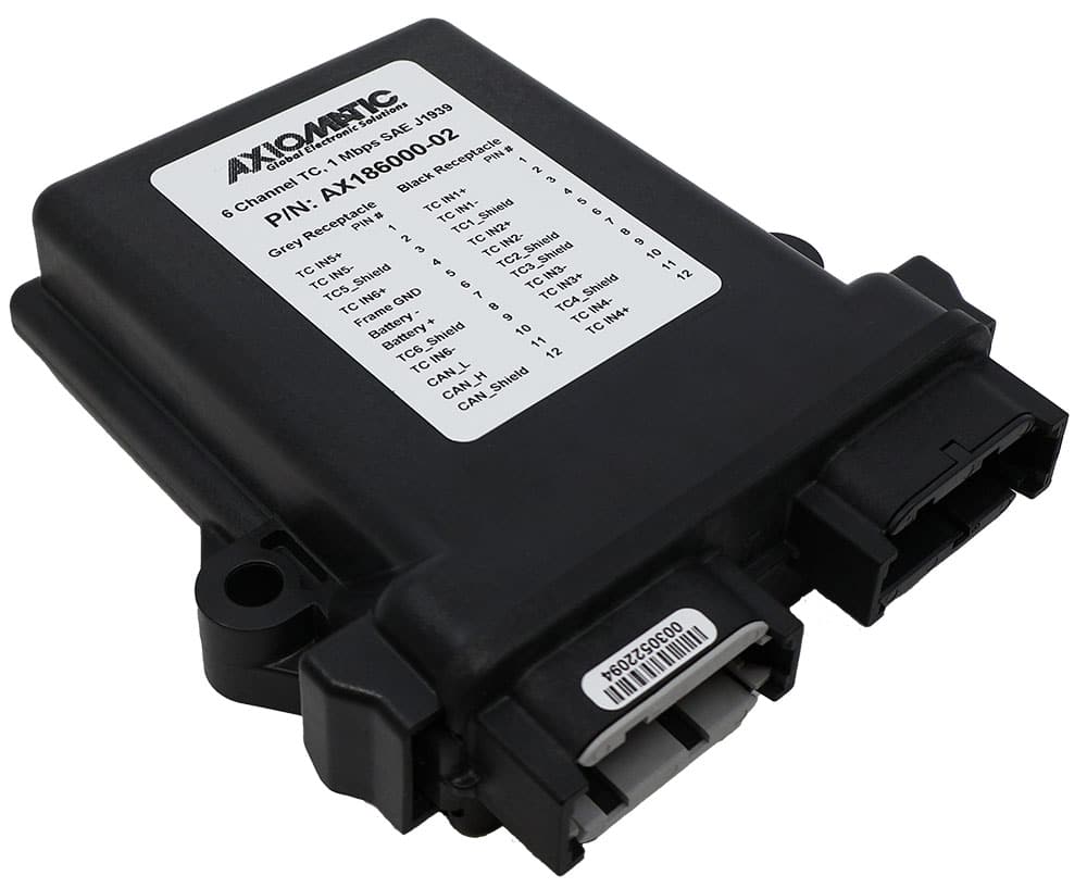 6 Channel Thermocouple Module, SAE J1939, 1 Mbps