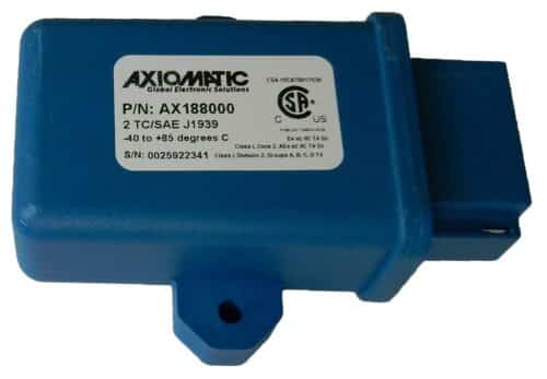 2 Thermocouple Inputs CAN Controller, SAE J1939, 250 kbps, AX188000