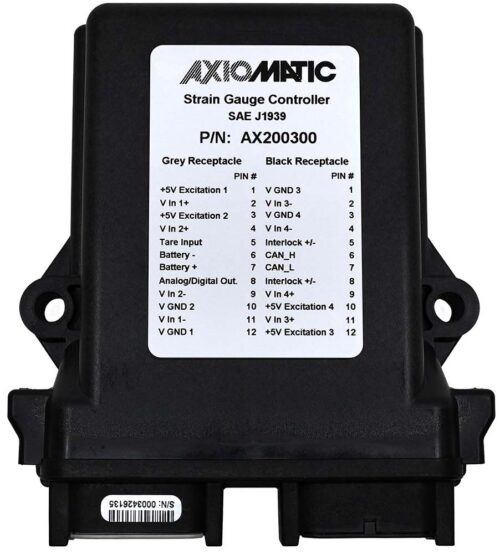 4 Channel Strain Gauge CAN Controller with Wire Break Detection, SAE J1939, AX200300