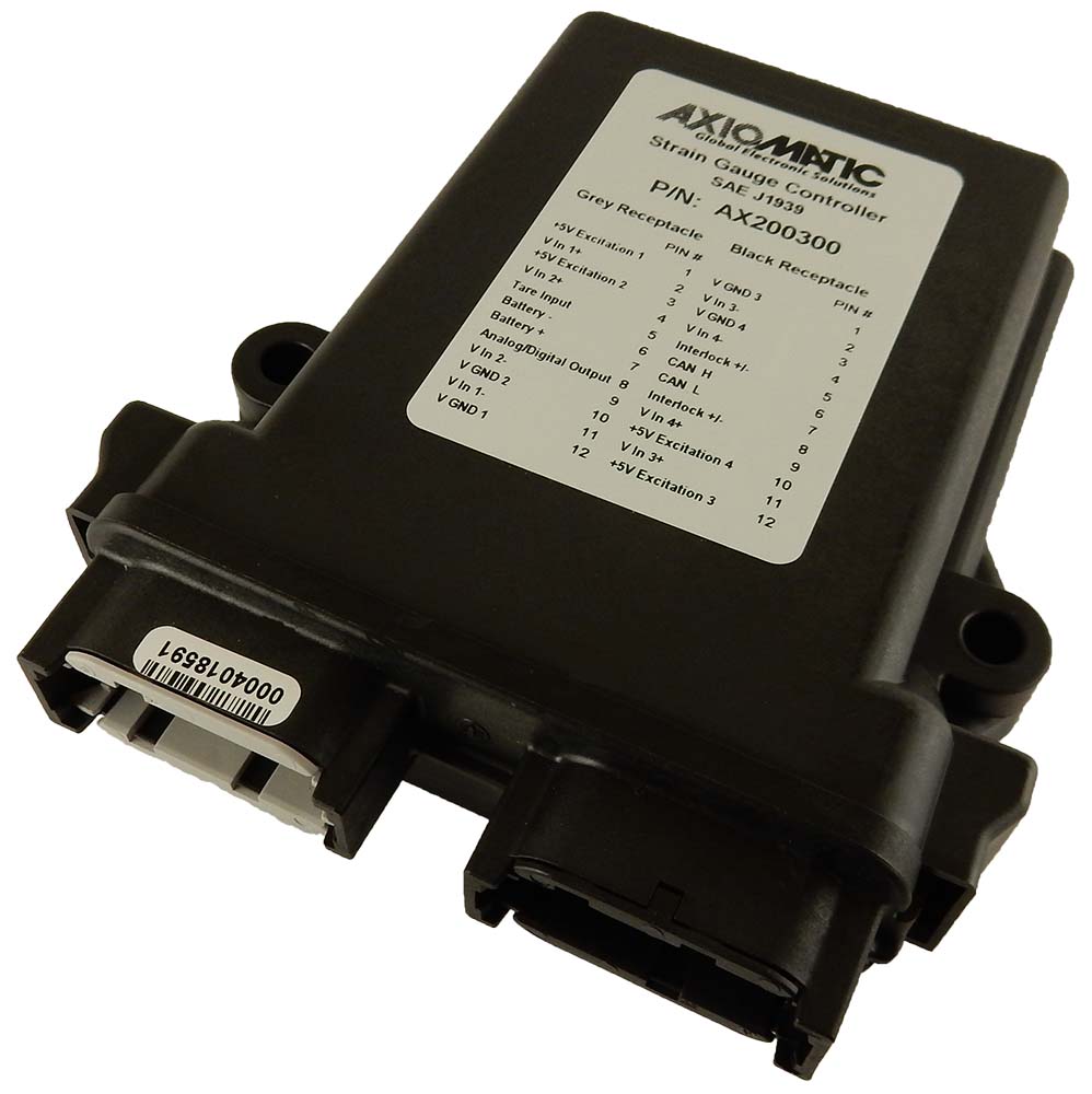 4 Channel Strain Gauge CAN Controller with Wire Break Detection, SAE J1939