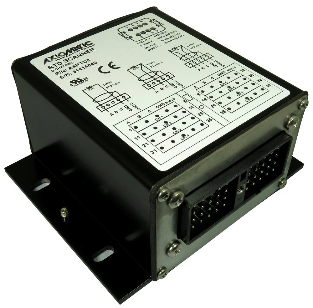 RTD Scanner, 8 Channel, SAE J1939