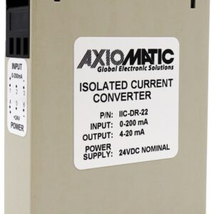 0-200 mA to 4-20 mA Isolated Current Converter, DIN Rail Mount
