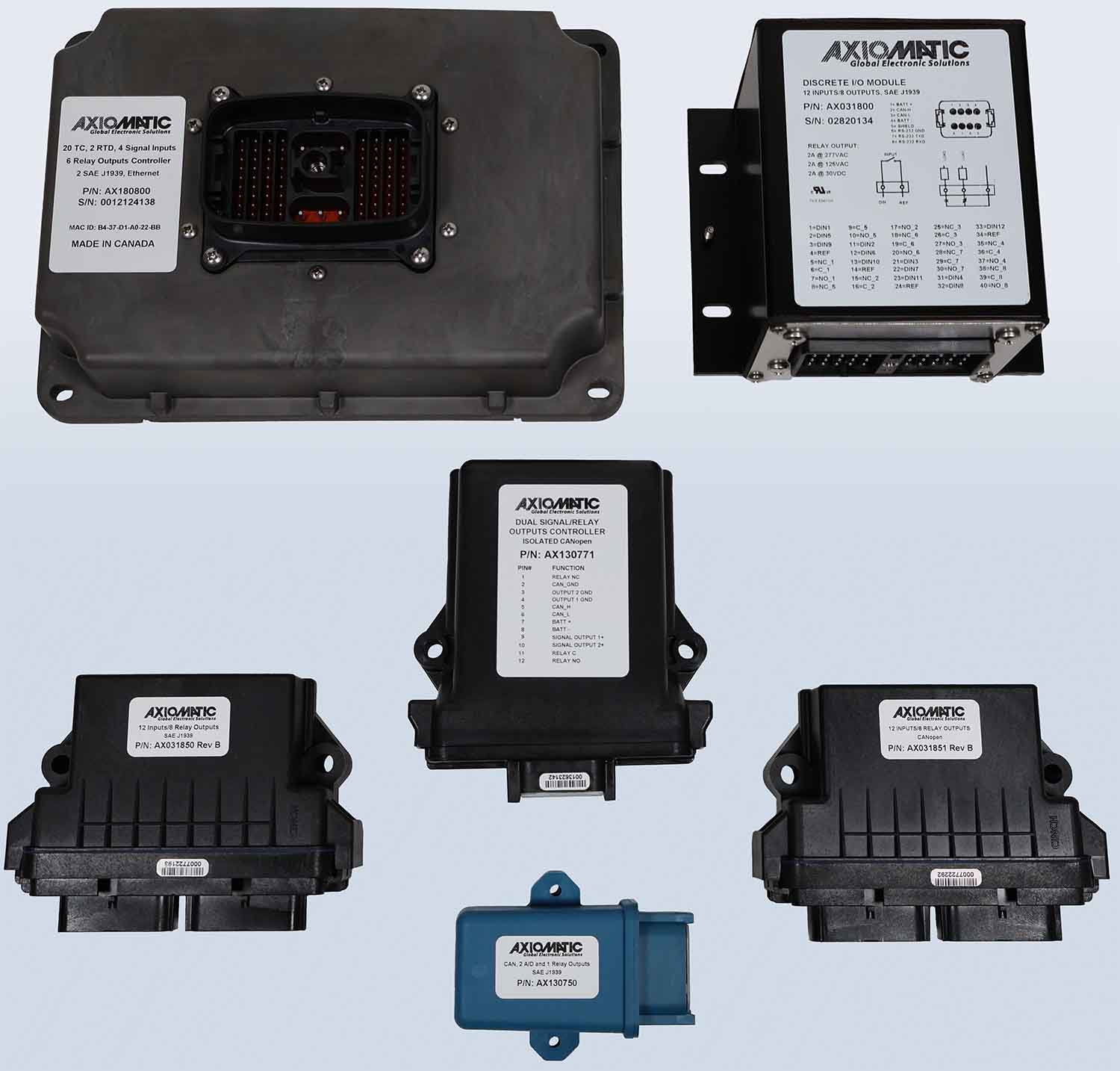 I/O Modules with Relay Outputs and CAN
