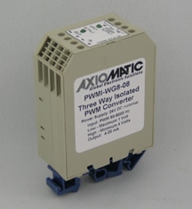 PWM to 0-10V Voltage Converter, 100ms, Isolated, 24VDC, DIN Rail Mount (PWMI-WG8-06)