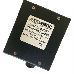 RSD-SMB-4-20MA-800MA-00-2 4-20mA, 800 mA Remote Mount Solenoid Driver, Metal Box, Strain Relief, 0-350mA Imin, 400-800mA Imax