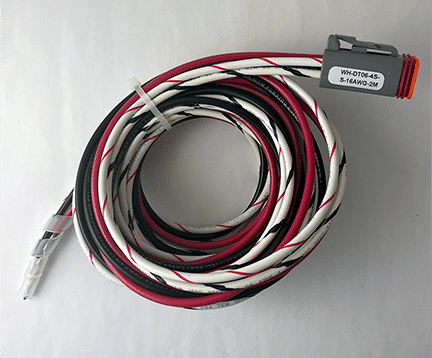 Wire Harness, DT06-4S Assembly, 2 meters, 16 AWG, Unterminated Cable